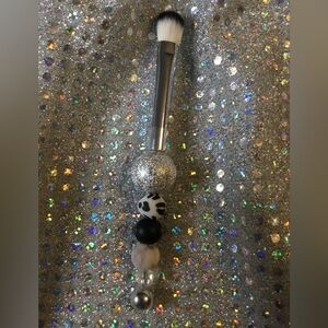 Silver and Black Makeup Brush